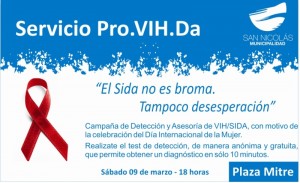 Campaña día de la mujer - SIDA