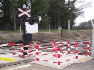 Barreras automaticas de pasos a nivel de trenes