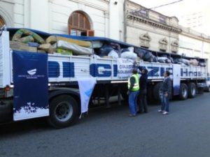 Colecta solidaria para La Plata