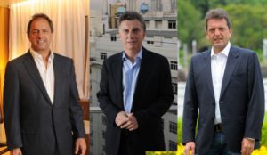 scioli, macri y massa