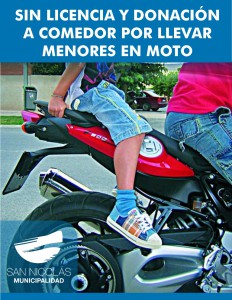 menor en moto